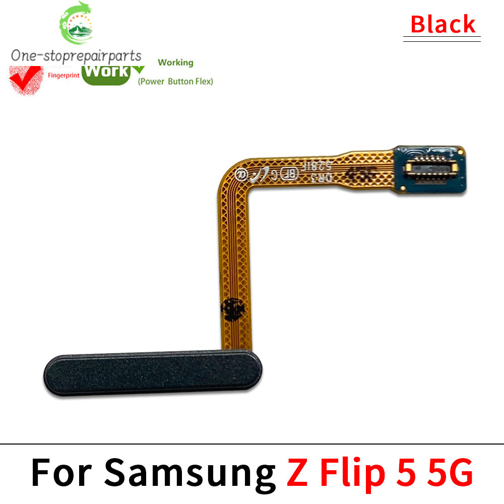 Fingerprint Home Button Fingerprint Menu Return Key Recognition Sensor Flex Cable For Samsung Z Flip 3 4 5 5G Samsung phone repair parts