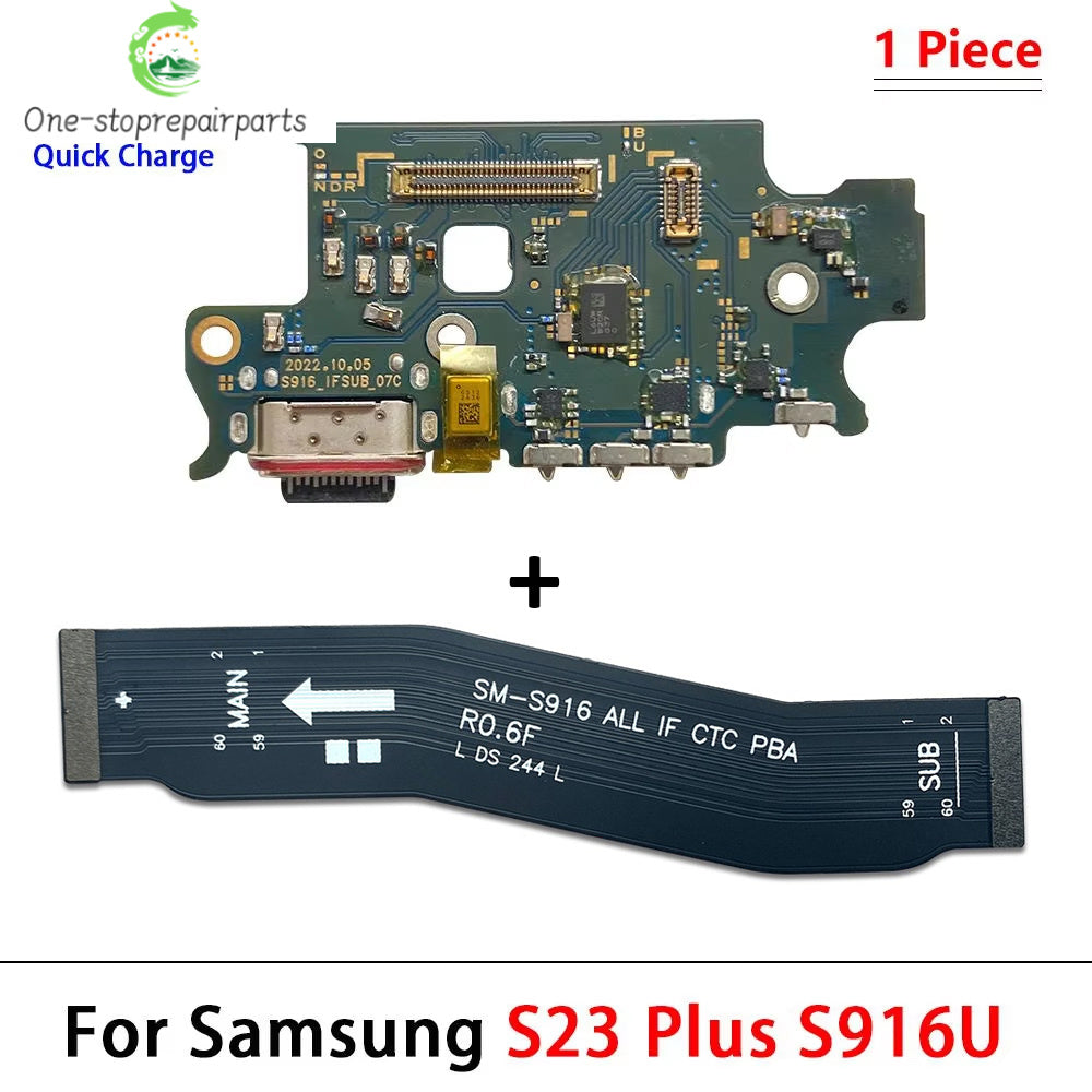 New USB Charger Charging Dock Port Connector Main Board Flex Cable For Samsung S22 S23 Plus Ultra 5G S901 S906 S908 S911 S916 Samsung phone repair parts