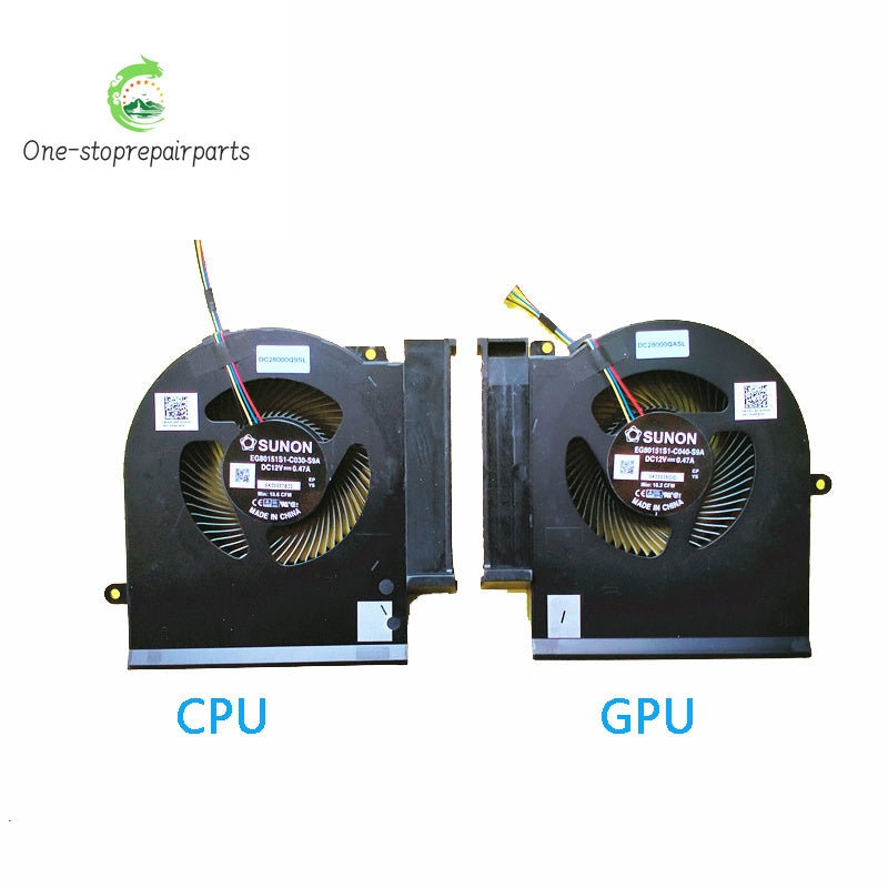 New Original Laptop CPU GPU Cooling Fan FOR DELL Alienware AREA 51M R1 R2 RTX2060 2080 Super 05CC81 05C68F Dell laptop repair parts