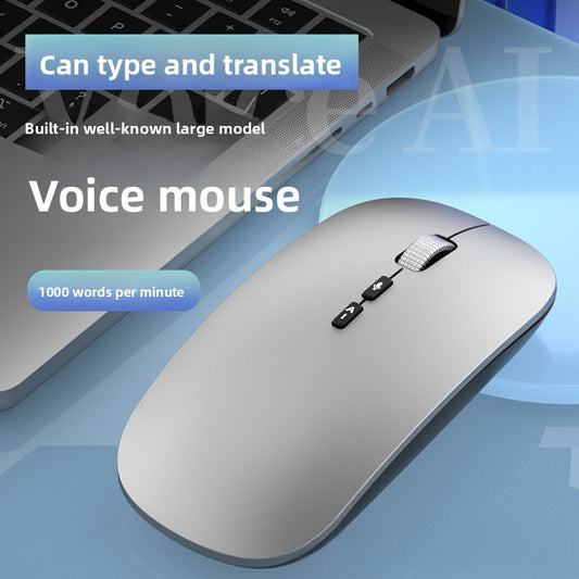 Source Type-C charging port AI voice metal roller dual-mode charging wireless Bluetooth 2.4G mouse