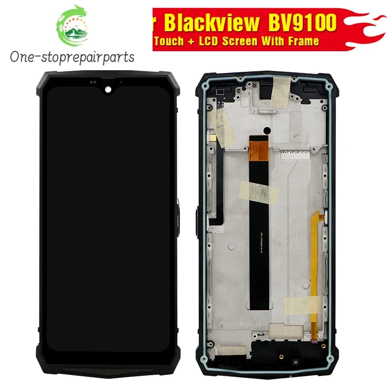 Brand 100% New Original Touch Screen LCD Display For Blackview BV9100 With Frame Replacement Parts Rear Blackview phone repair parts