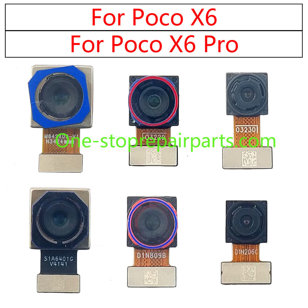 Rear Back Camera For Xiaomi Poco X6 Pro 5g PocoX6 X6Pro Camera Module Backside View Flex Cable Mobile Phone Spare Parts Xiaomi phone repair parts