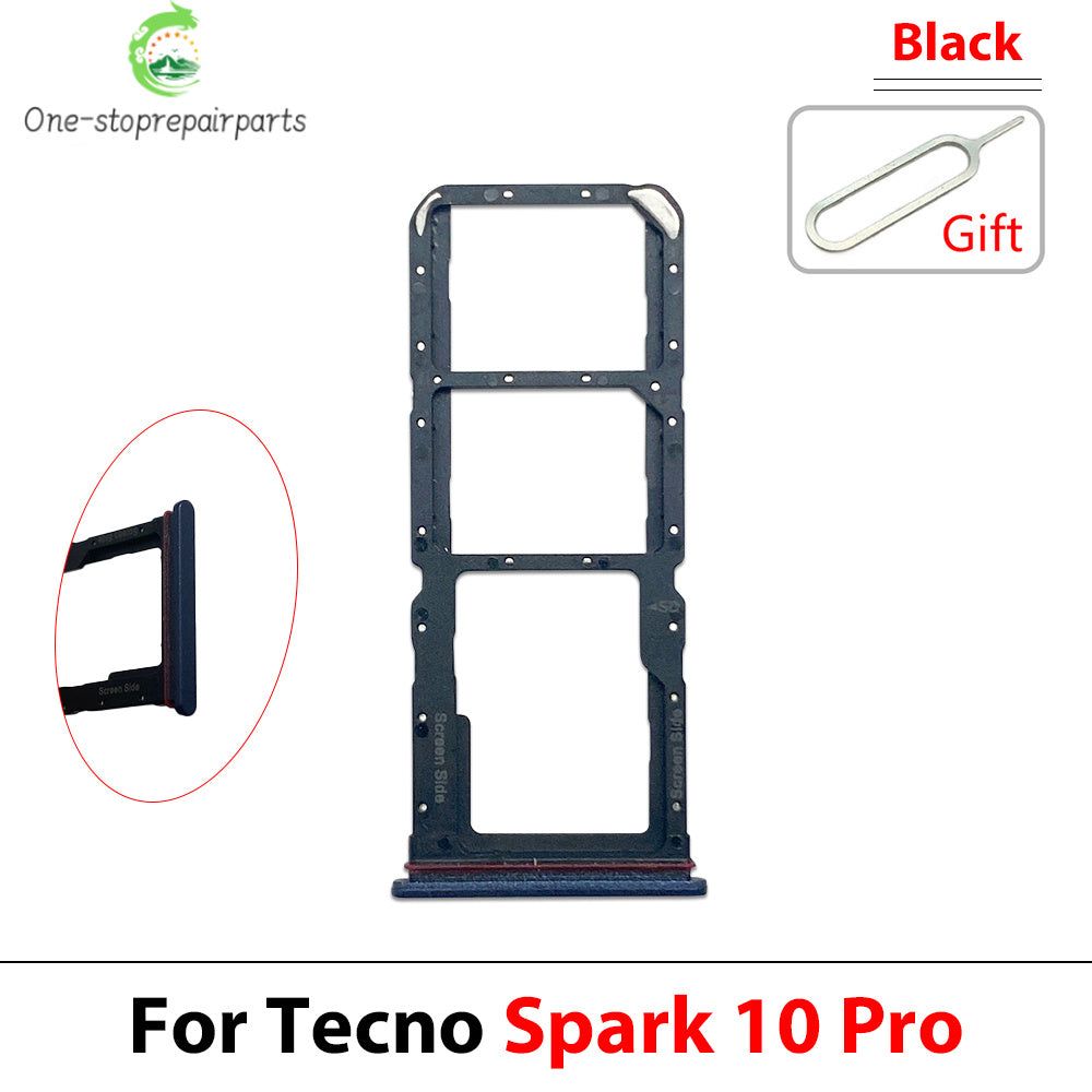 10Pcs, New For Tecno Spark 10 10C 20 20C 30C Pro / For Infinix Zero 30 4G 5G SIM Card Tray Slot Holder Replacement Parts  infinix phone repair parts