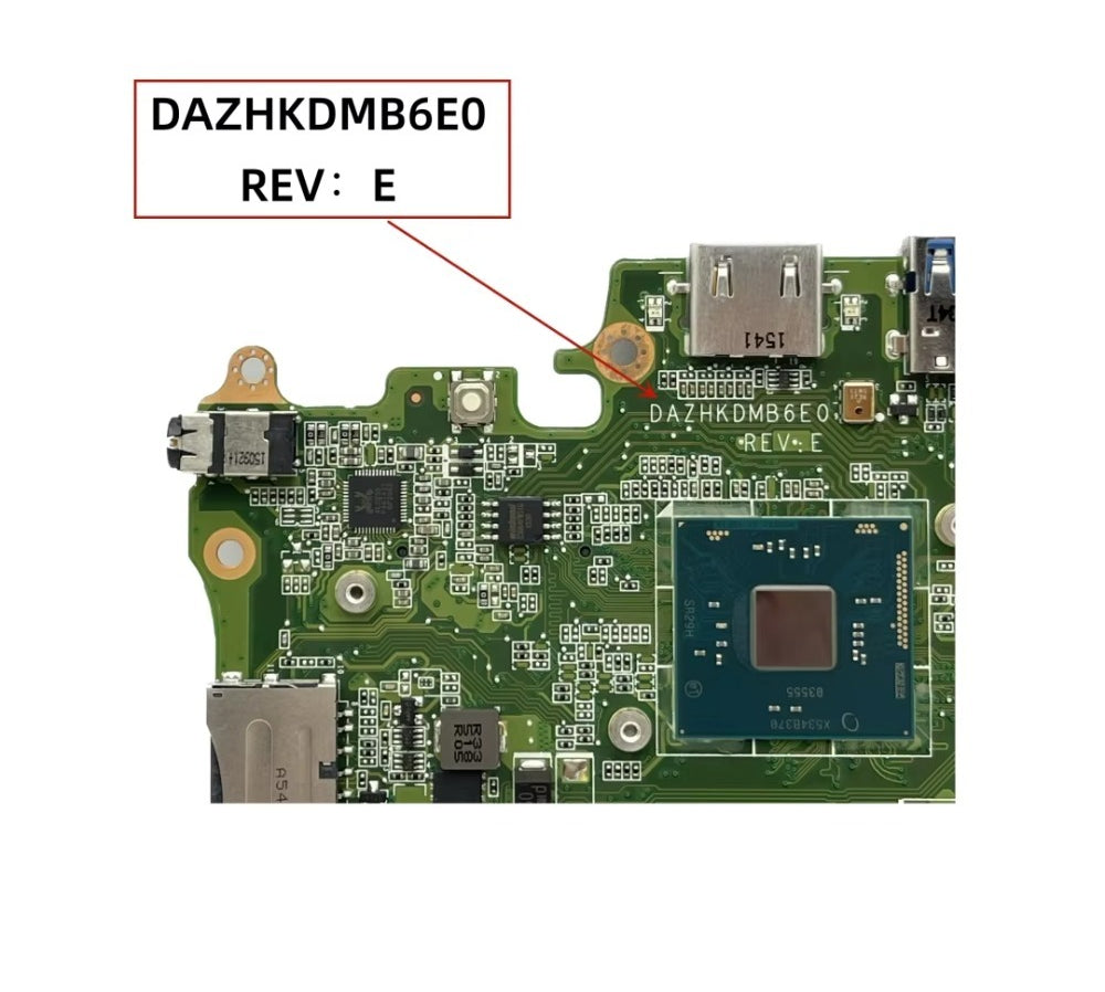 DAZHKDMB6E0 For Acer Aspire ES1-131 B116-M B116-MP Laptop Motherboard With N3050 N3150 N3700 CPU DDR3L NB.VB811.001 (Brand New) Acer laptop repair parts