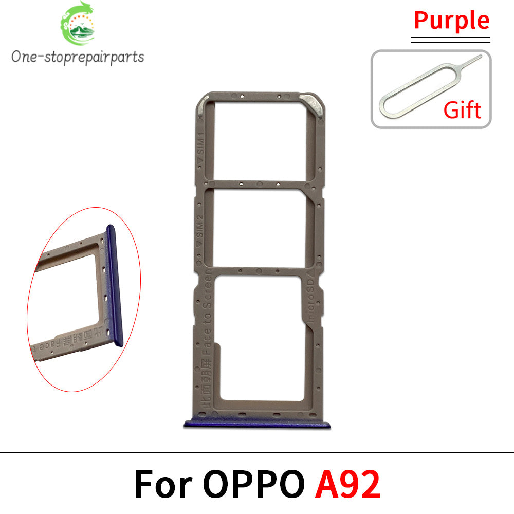 New Sim Card slot tray Holder For OPPO A92 A93 A96 4G repair parts OPPO phone repair parts