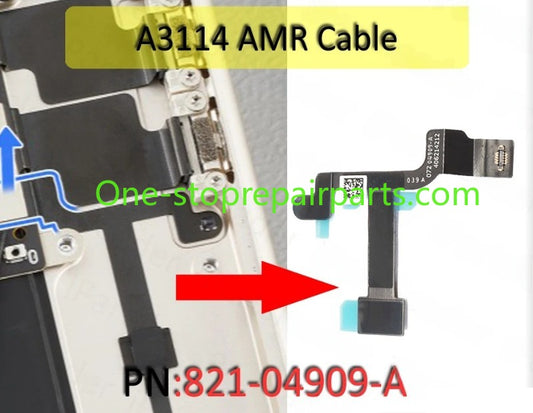 A3114 Topcase Keyboard Backlight Open Close (AMR) Sensor Flex Cable 821-04909-A for MacBook Air Retina 15" M3 2024 Year