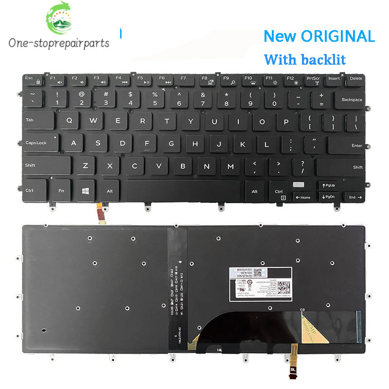 New ORIGINAL Laptop Keyboard For DELL XPS15 9550 9560 9570 7558 7568 7590 P56F M5510 With backlit Dell laptop repair parts