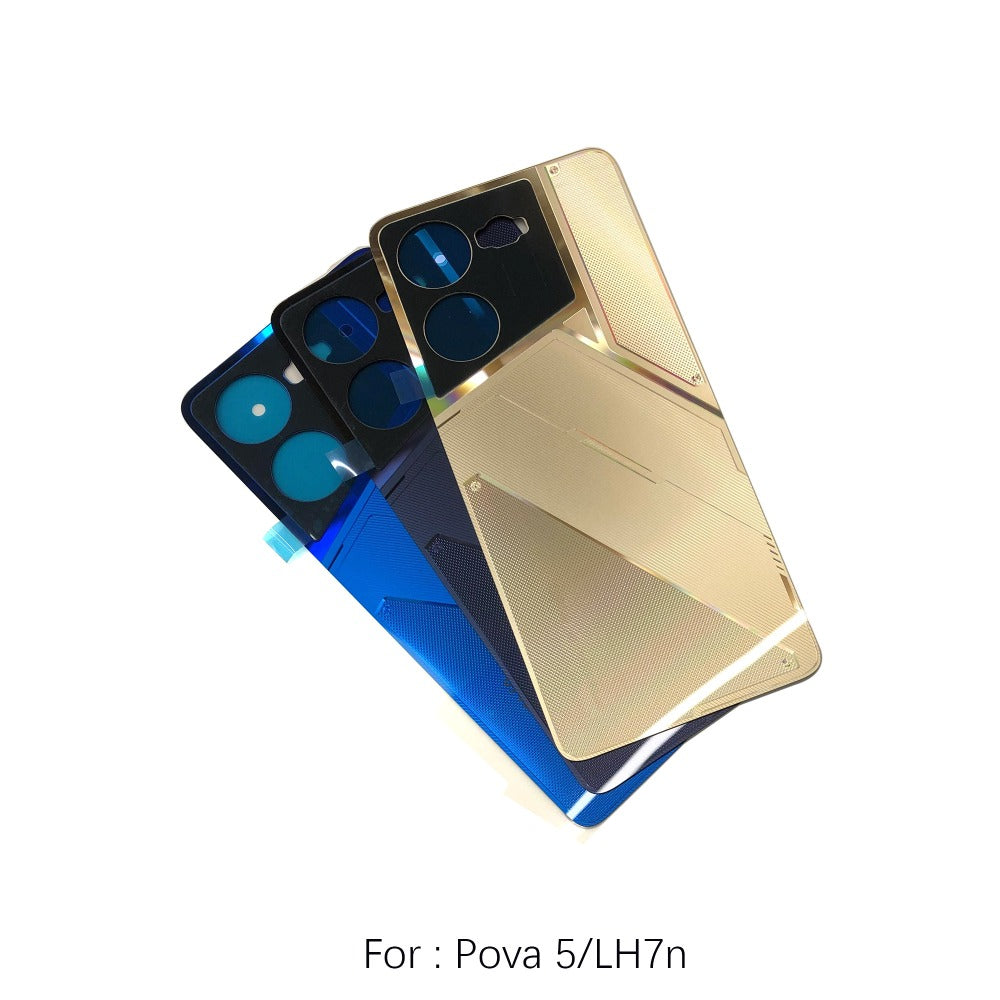 Battery back housing cover for Tecno Pova 5 5G Pova3 Pova4 LG7n 5Pro back case Phone case back cover