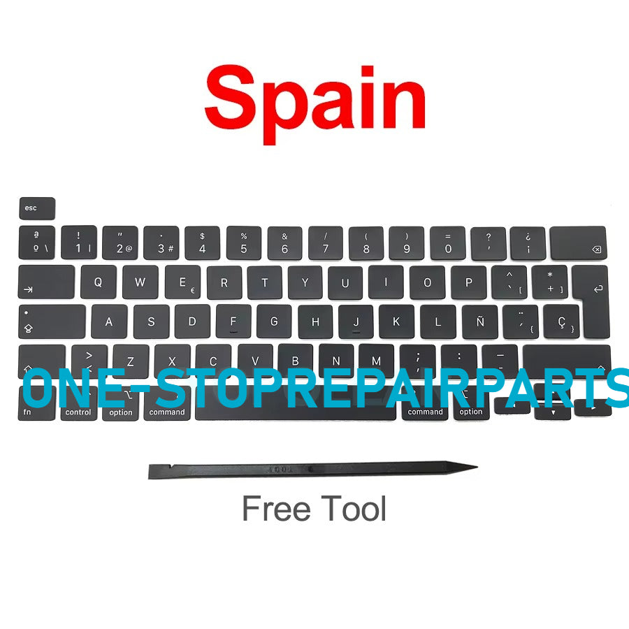 New Laptop A2141 A2289 A2251 Key Keycaps Keys Cap Keyboards Scissor Repair For Macbook Pro Retina 13" 16" 2019 2020 Year Macbook repair parts