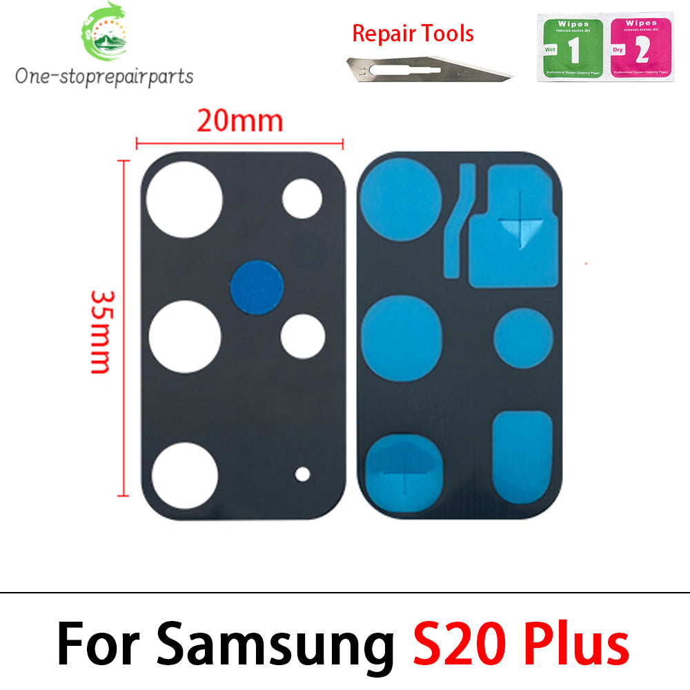 New Back Rear Camera Glass Lens For Samsung A32 A52 A72 A82 S21 S22 S23 Plus Ultra With Adhesive Repacement Parts Samsung phone repair parts
