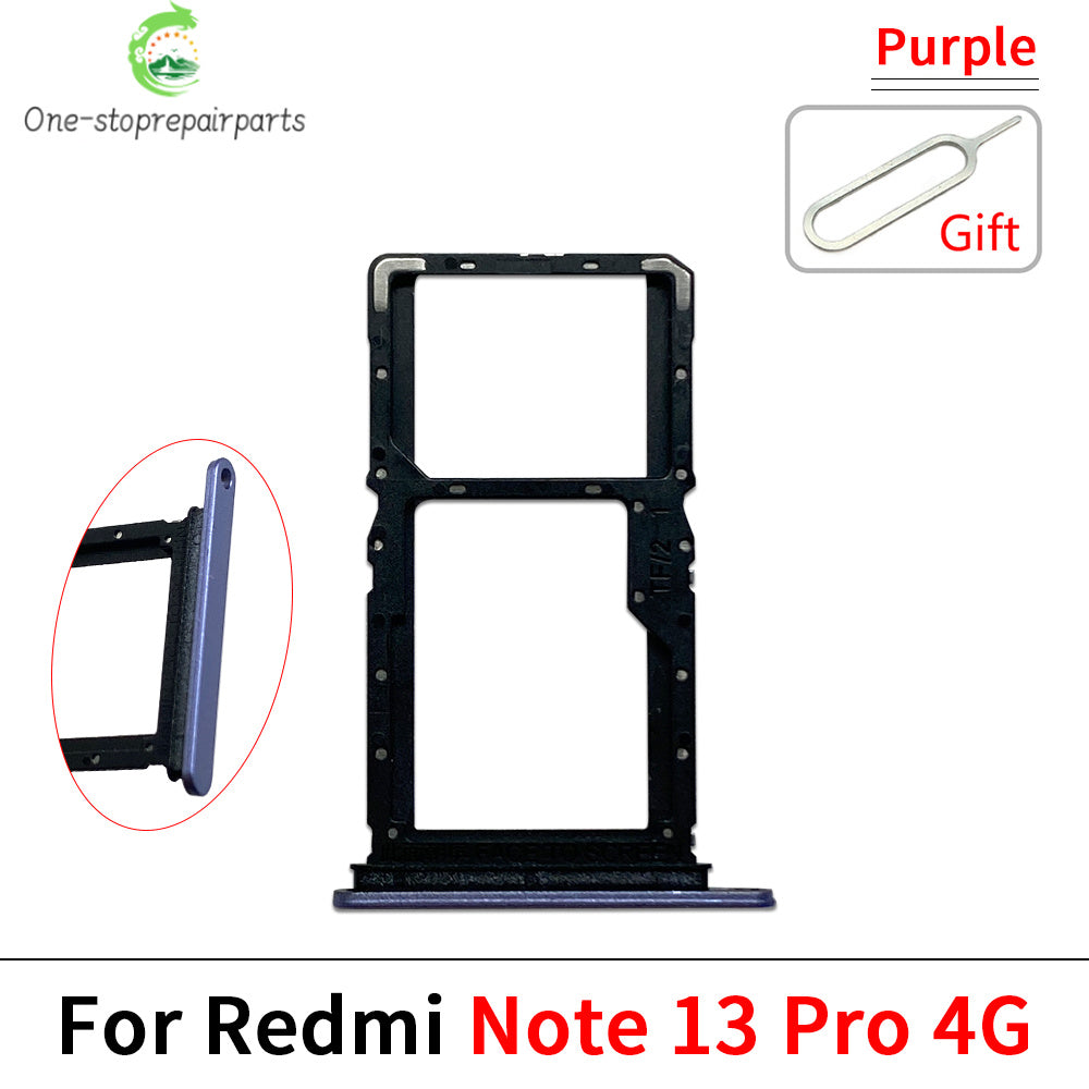 New For Xiaomi Redmi Note 13 Pro Plus 4G 5G SIM Card Tray Slot Holder Adapter Accessories  Xiaomi  Xiao mi phone repair parts