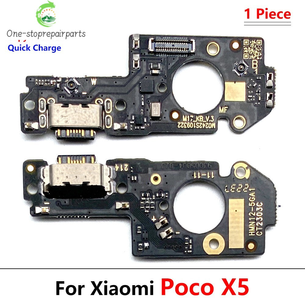 New Dock Connector USB Charger Charging Board Port Flex Cable For Xiaomi Poco F4 F5 F6 X3 X4 X5 X6 M3 M4 M5 Pro 4G 5G GT  Xiaomi  Xiao mi phone repair parts