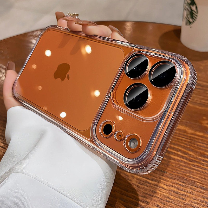 All-inclusive with camera button for iPhone 17promax mobile phone case New iPhone16 Magnetic suction tape Lens film Airbag anti-drop 17pro Full transparency Advanced sense 16pro Simple shell Phone accessories