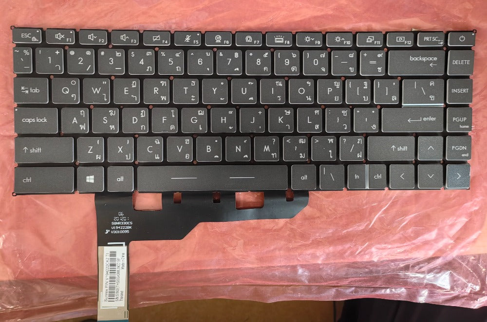 Upper case with keyboard for MSI Prestige 14 MS-14C1 14C2 14C4 P14 palmrest topcase C-cover keyboard MSI laptop repair parts