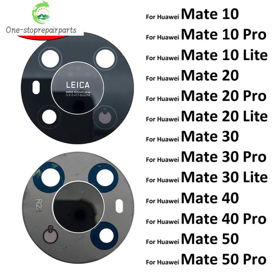 10Pcs/Lot, Rear Back Camera Lens Glass For Huawei Mate 10 30 20 40 50 Pro Lite 20X With Sticker Huawei phone repair parts