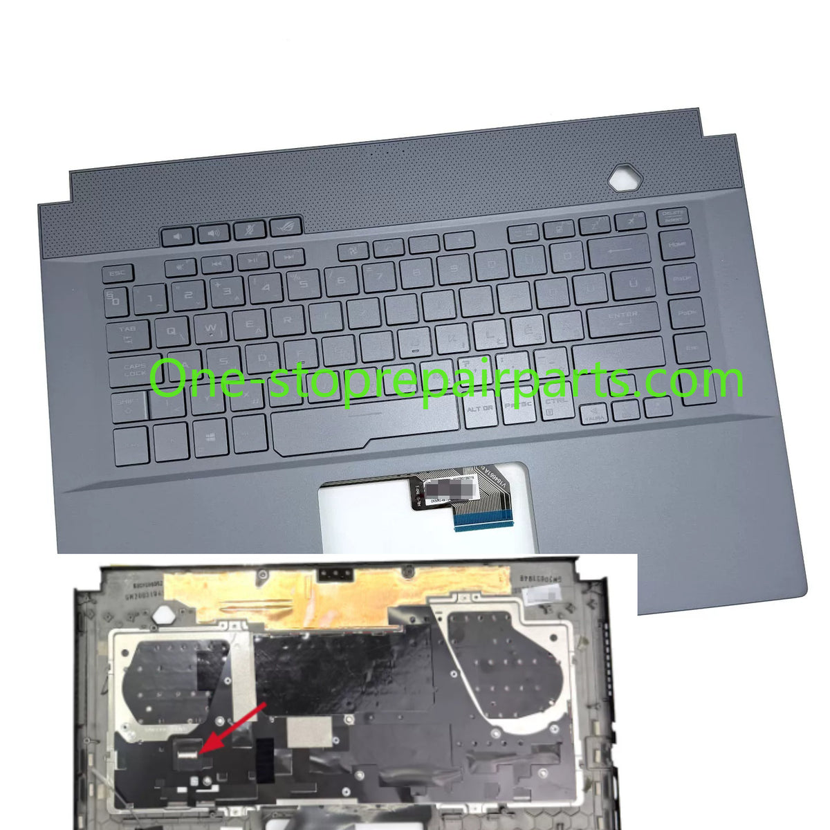 Upper case keyboard For Asus ROG Zephyrus G15 M15 S15 GU502LV GU502LW GU502GW GU502GV GU502GU GX502GV GX502GW GX502LXS topcase palmrest keyboard Assembly ASUS laptop repair parts