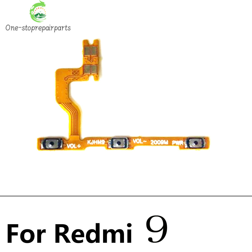 50Pcs, Volume Button Power Switch On Off Button Flex Cable For Xiaomi Redmi 7 7A 8 8A 9 9A Note 7 8 8T 9 10 10s 11 11s Pro 9s  Xiaomi  Xiao mi phone repair parts