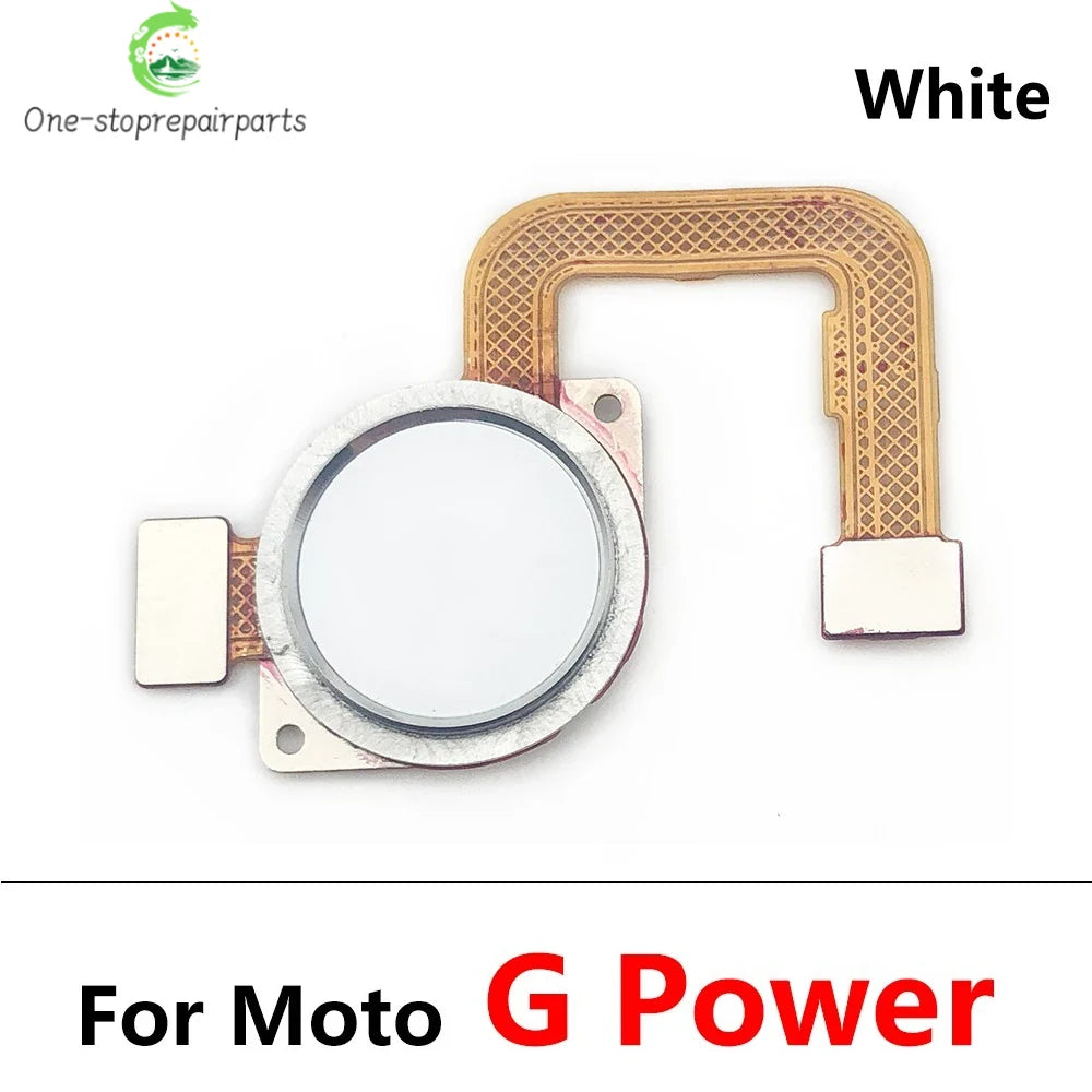 10Pcs, New For Motorola Moto G 5G Plus G Power 2021 Home Button FingerPrint Touch ID Sensor Flex Cable Replacement Parts Motorola phone repair parts