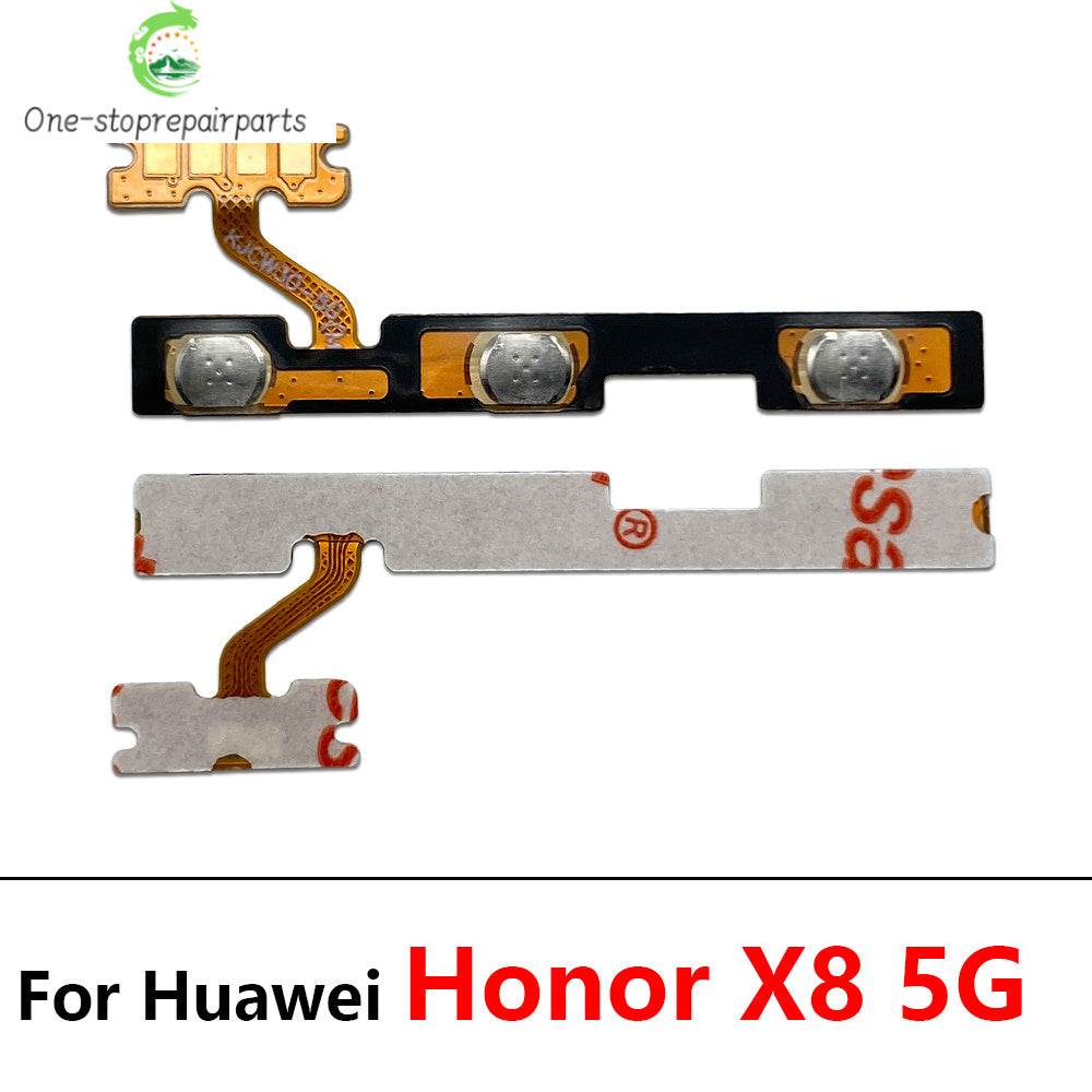 10Pcs, Power On Off Volume Side Button Key Flex Cable For Huawei Honor X5 X6 X6s X6A X6B X7 X7A X7B X8 X8A X8B X9 X9A X9B 4G 5G Huawei phone repair parts