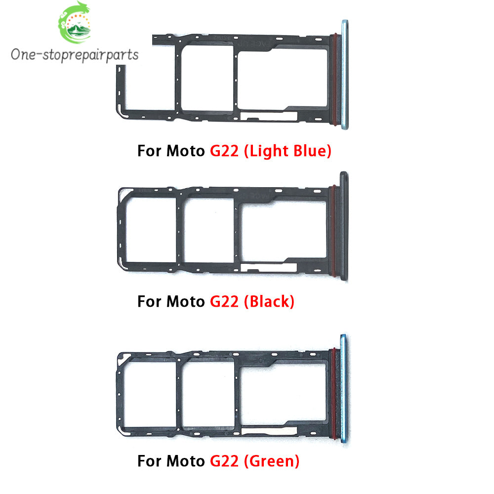 New For Motorola Moto G31 G51 G22 G32 G52 G62 G72 G71 SIM Card Slot SD Card Tray Holder Adapter Motorola phone repair parts