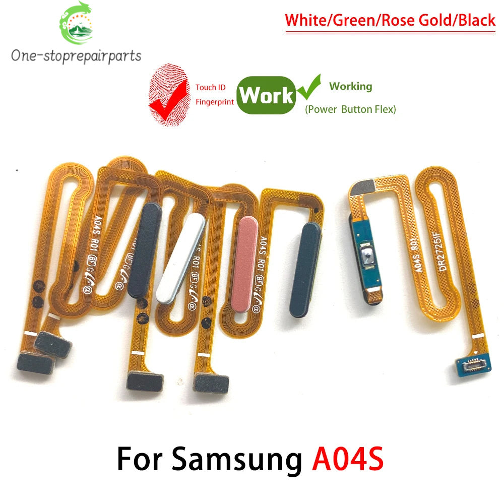New For Samsung A03S A037F A04s A047F A05s A057F Fingerprint Sensor Home Return Key Menu Button Flex Cable Samsung phone repair parts