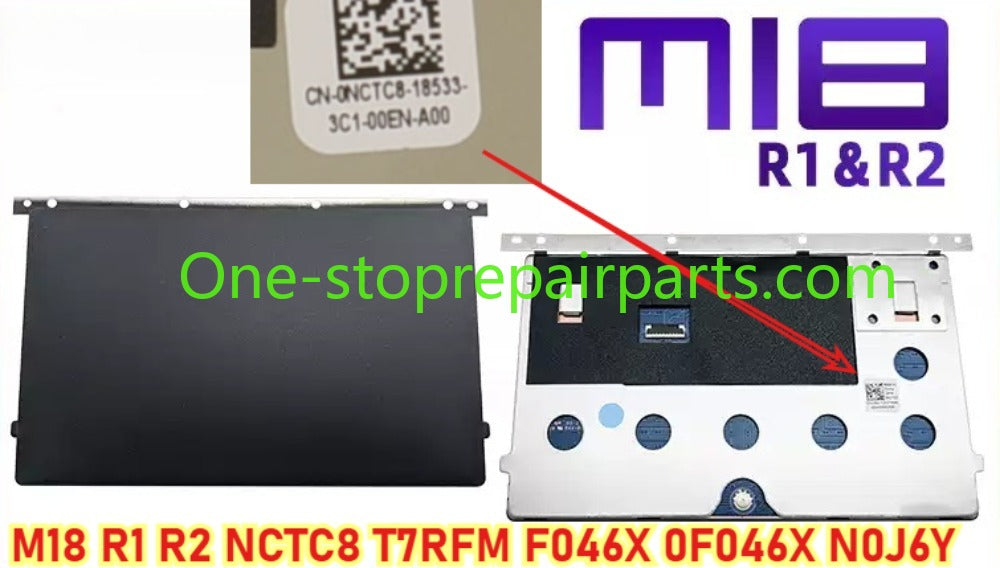 Touchpad  For Alienware alien touchpad x16 R1 r2 x17 r2 m16 R1 R2 m18 R1 R2 HDW14 G2H29 9JJRC 0RY7JP Y4XV5 0F046X trackpad  Alienware Laptop repair parts