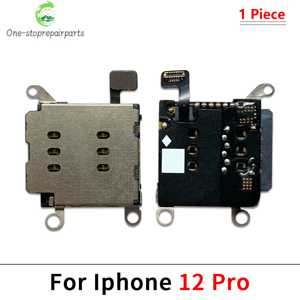 SIM Card Tray Socket Slot Adapter Connector Reader Flex Cable Dual SIM Card For iPhone 11 12 13 14 15 Pro Max Plus Mini iPhone phone repair parts