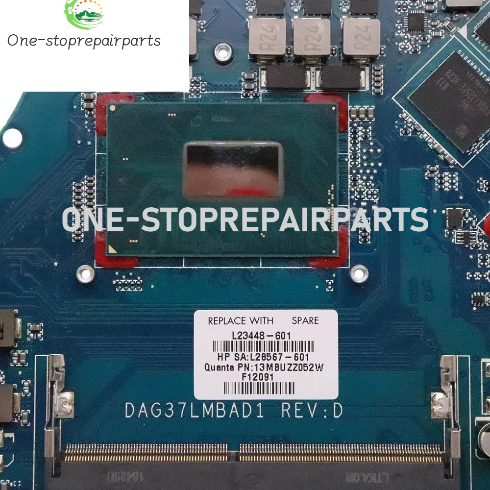 L23448-001 L23448-601 DAG37LMBAD1 G37L For HP OMEN 17-W 17-AB Laptop Motherboard SR3Z0 I5-8300H CPU GTX1050 2GB HP laptop repair parts