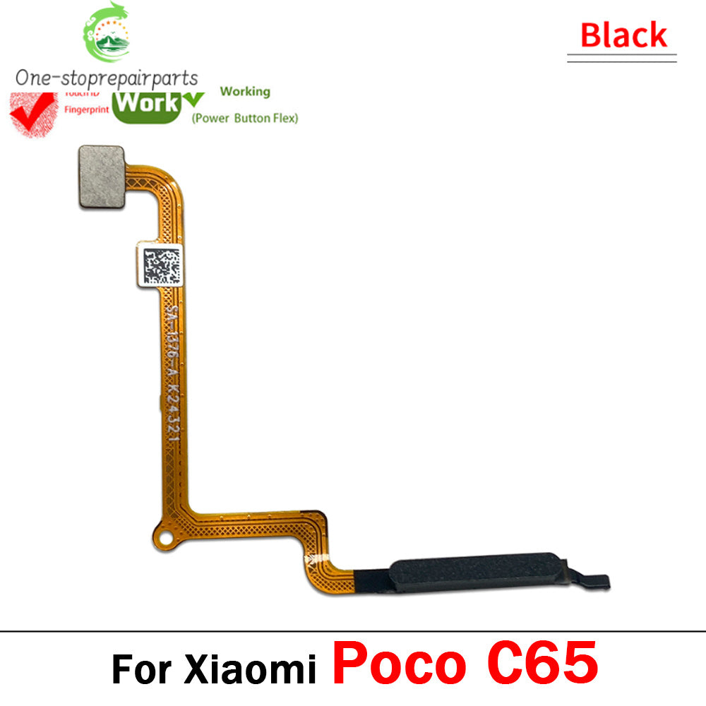 Home Button FingerPrint Touch ID Sensor Flex Cable Ribbon For Xiaomi Poco C50 C55 C65 C71 Replacement Parts Xiaomi  Xiao mi phone repair parts