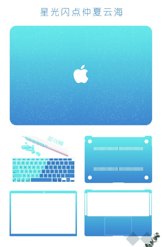 Frosted gradual change color protective case for MacBook Air Pro 11 "12" 13 "14" 15 "16" Neo A3404 A3426 A3427 A3428 A3429 A3449 A3448 A3434 A3403 A3186 A3402 A3401 A3112 A3185 A3114 A3241 A3113 A3240 Laptop accessories