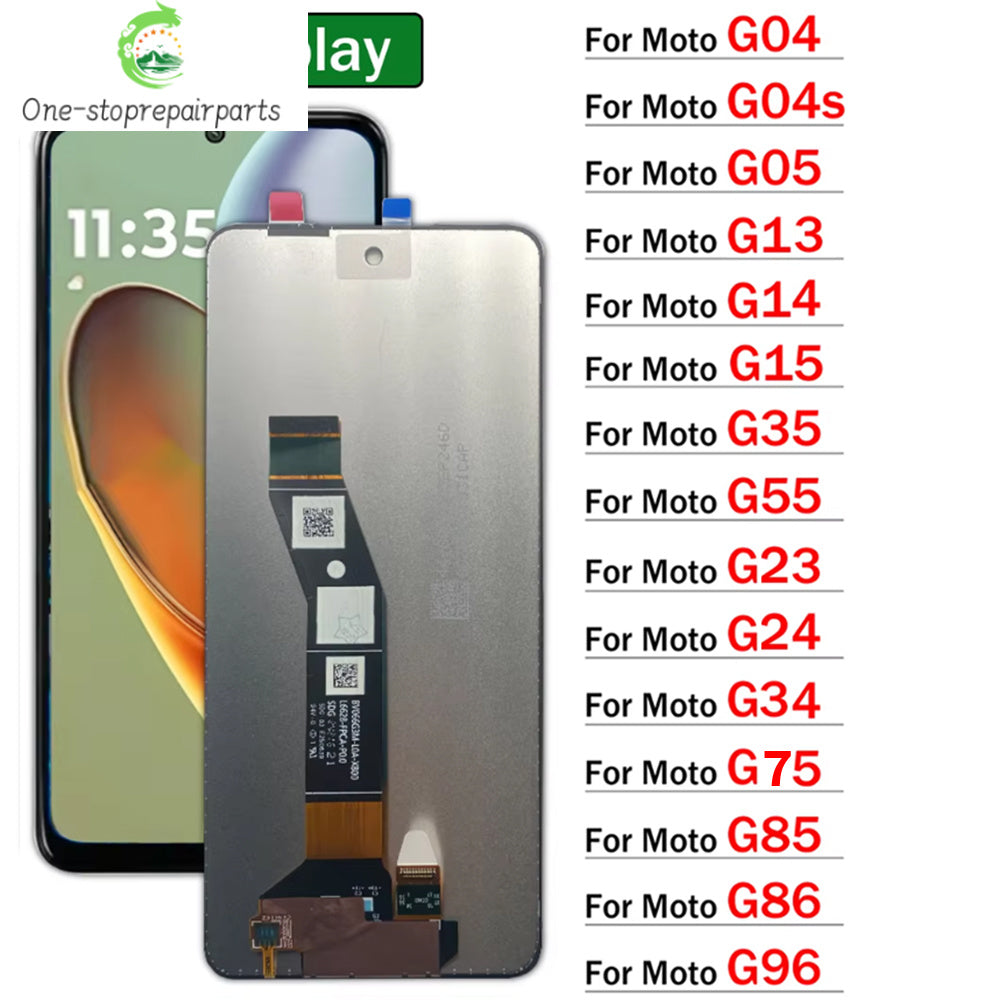 LCD Display Touch Screen Digitizer Assembly For Motorola Moto G04 G04s G05 G13 G14 G15 G23 G73 G24 G34 G35 G55 G75 G85 G86 G96 Motorola phone repair parts