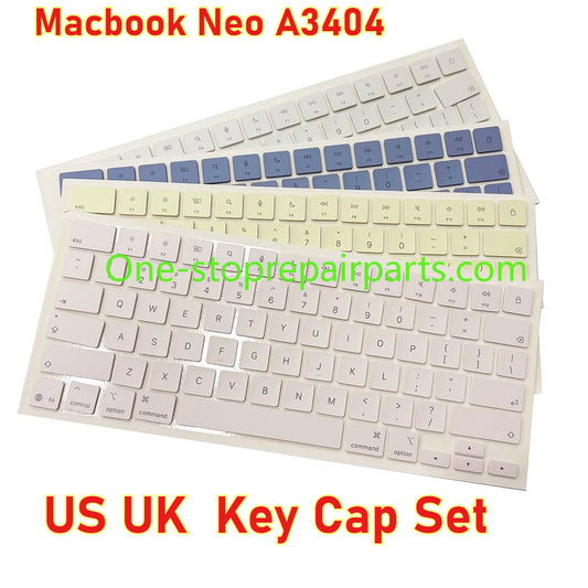 Laptop A3404 Keyboard US UK Citrus  Silver Blush Indigo Keycaps Keys Key Cap Set for Macbook Neo 13" Macbook repair parts