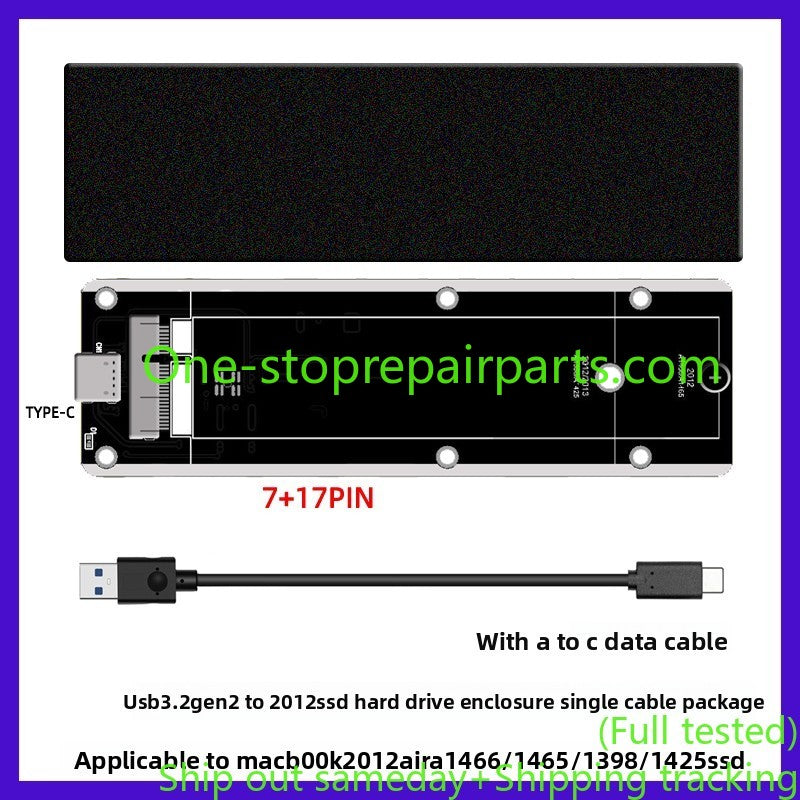 M2 SATA to Apple MACBOOK AIR 2012 SSD adapter card A1465 A1466 not support NVME  M.2 NGFF SATA TO MACBOOK 2012  KEY-B SATA 2280 SSD A1360 A1370 A1398 SSD Macbook A1466 A1465 A1398 A1425 SSD  hard disk enclosure REPAIR TOOLS