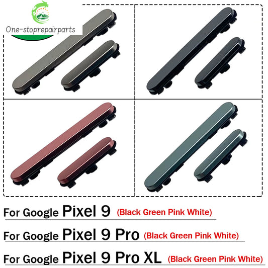 10Pcs. New For Google Pixel 9 / Pixel 9 Pro / Pixel 9 Pro XL Power Volume Side Button Key Replacement Parts Google Pixel phone repair parts