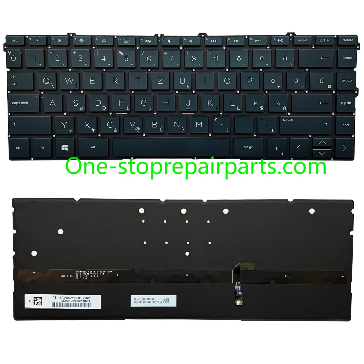 Upper Keyoard  for HP Spectre X360 13-AW TPN-Q225 UK/SP/RU/LA US