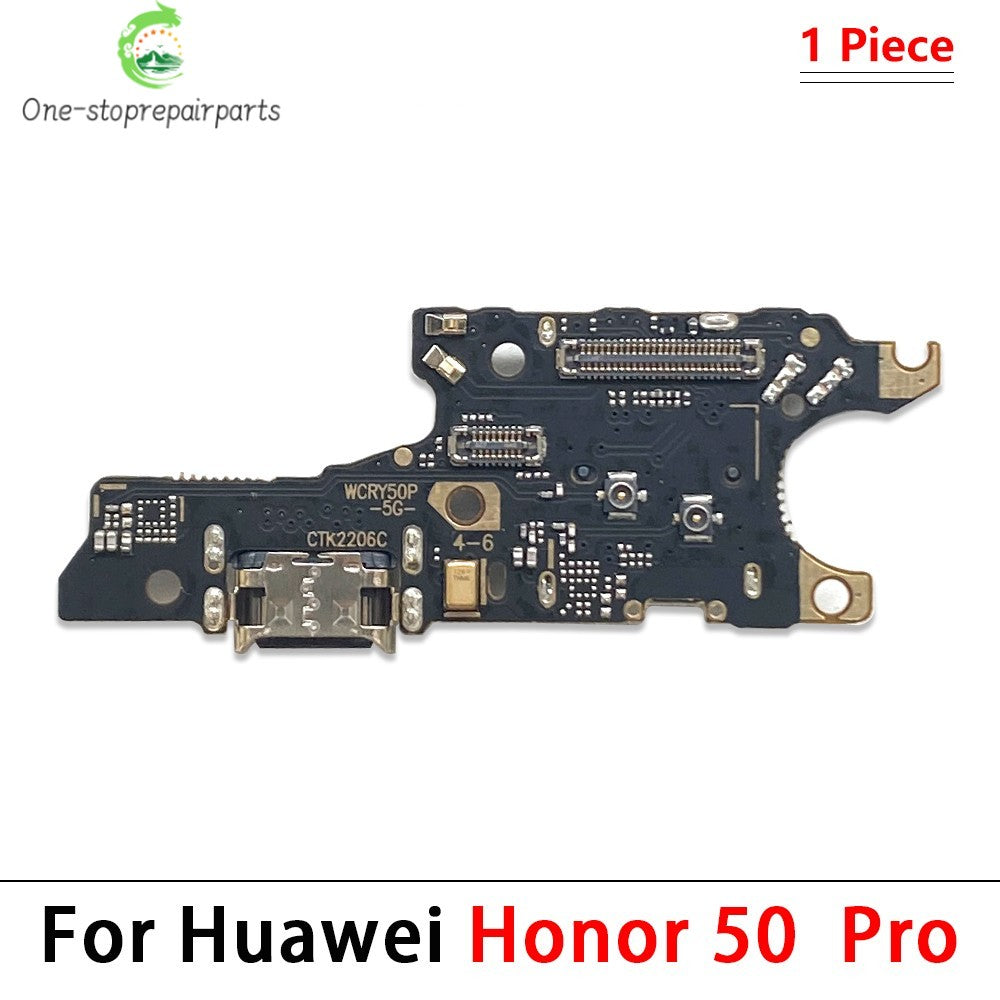 New For Huawei Honor 50 60 Pro Se Lite Dock Connector Micro USB Charger Charging Port Flex Cable Microphone Board Huawei phone repair parts