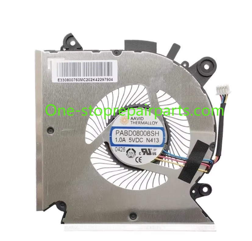 New CPU Cooler Fan/Heatsink For MSI GF63 8RD 8RC MS-16R1 MS-16R2 PABD08008SH 1.0A N413 E322500300A8700I34001596 Laptop Radiator MSI laptop repair parts