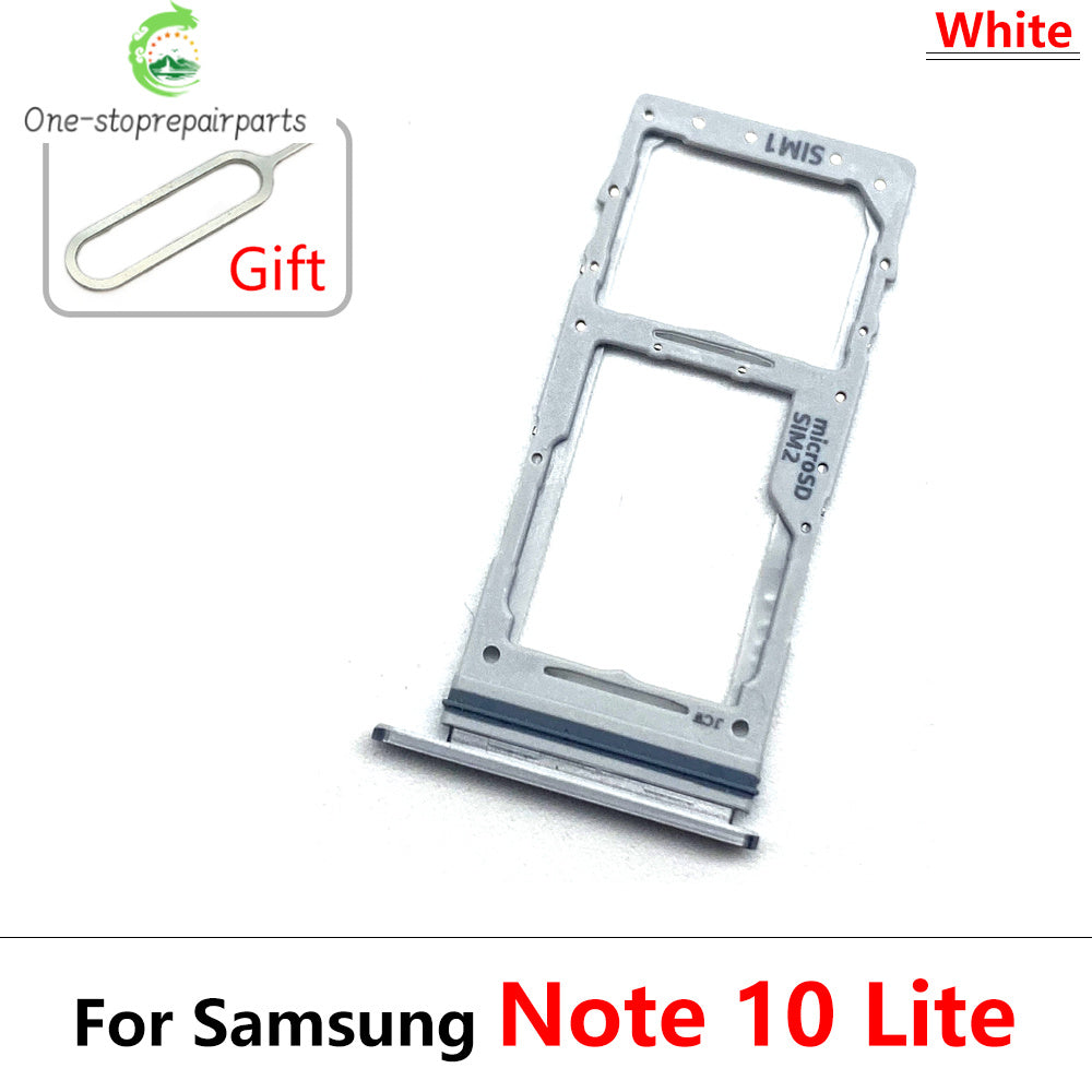 New Sim Card Tray Reader Socket Slot Holder For Samsung Note 10 Plus Lite / Note 20 Ultra Dual SIM Replacement Part Samsung phone repair parts