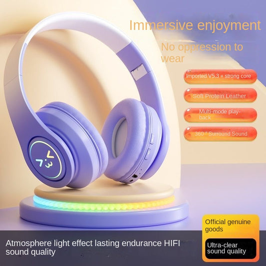 Accessories new B39 gradual color change headset wireless bluetooth headset high value headset