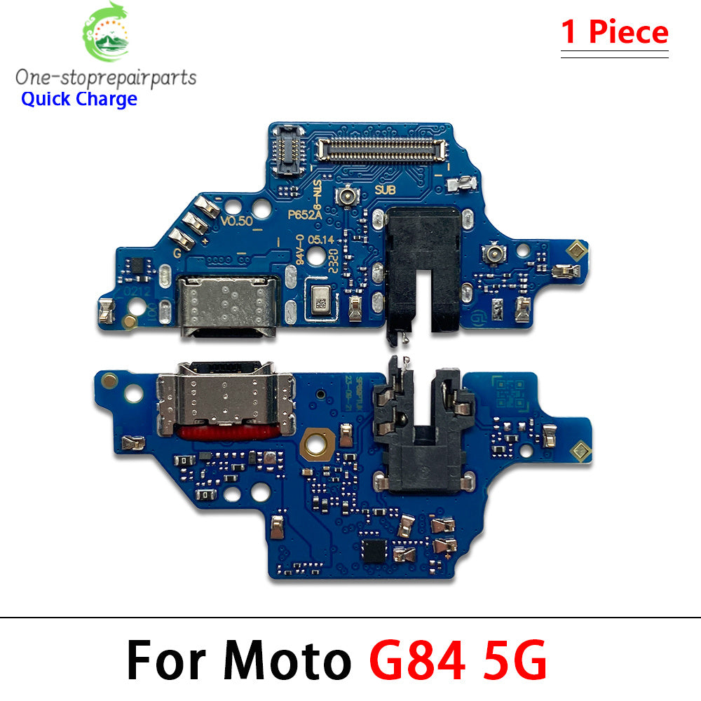 10Pcs, USB Charger Charging Dock Port Connector Flex Cable For Moto E6i E7i E22i E32 G24 Power G04 G14 G54 G64 G84 G42 G62 5G Motorola phone repair parts