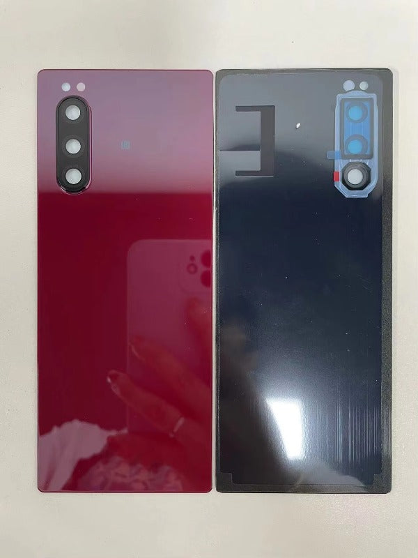 Original Glass Back For Sony Xperia 5 J8210 J8270 J9210 Battery Cover Rear Door Housing Case Replacement Housing Cover With Lens Sony phone repair parts