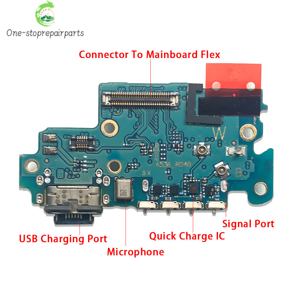 For Samsung A13 A23 A33 A53 A52 A72 A14 A24 A34 A54 4G 5G USB Charging Port Dock Charger Connector Board With Micro Flex Cable Samsung phone repair parts