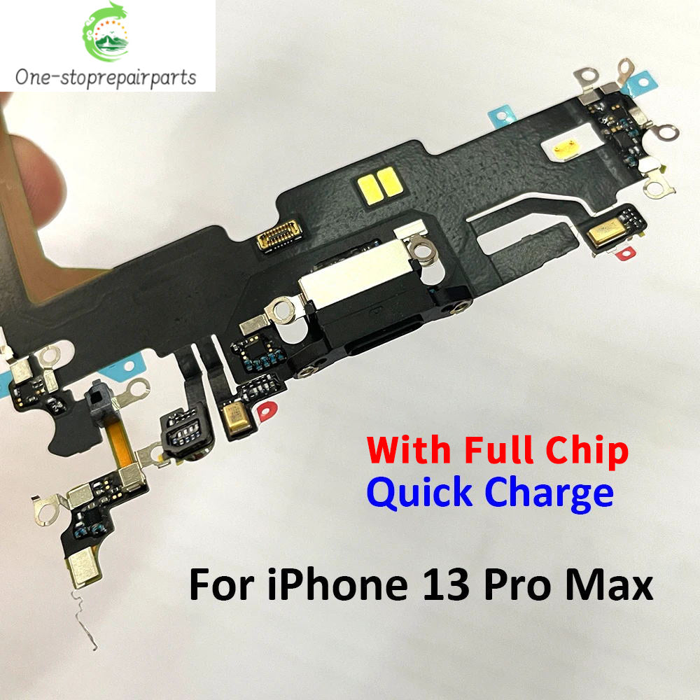 New For iPhone 13 Pro 13Pro Max Mini USB Port Charger Dock Plug Connector Charging Board FLex Cable Mic Microphone Board iPhone phone repair parts
