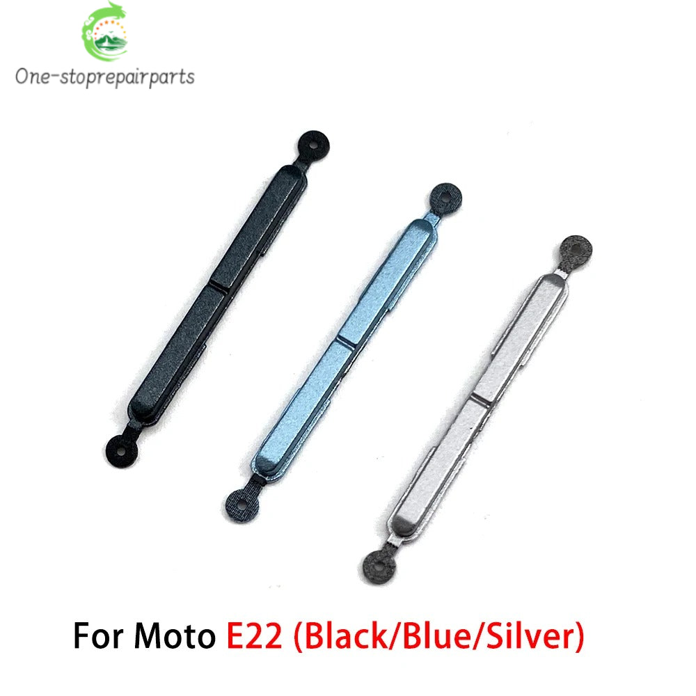 New For Motorola Moto E13 E14 E20 E30 E40 E22 E32 Side Power Key + Volume Button Replacement Parts Motorola phone repair parts
