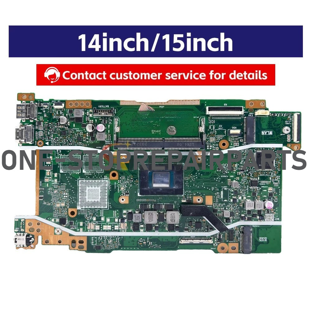 X409DA Laptop Motherboard For ASUS FL8700DA D409D Y4200D D509D M509D X409DJ M409D X409DL X409D X409DAP Mainboard W/ R3 R5 R7 CPU ASUS laptop repair parts
