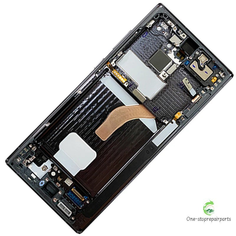 Samsung S22Ultra lcd screen Assembly with frame S908 curved 5G LCD  display touch screen