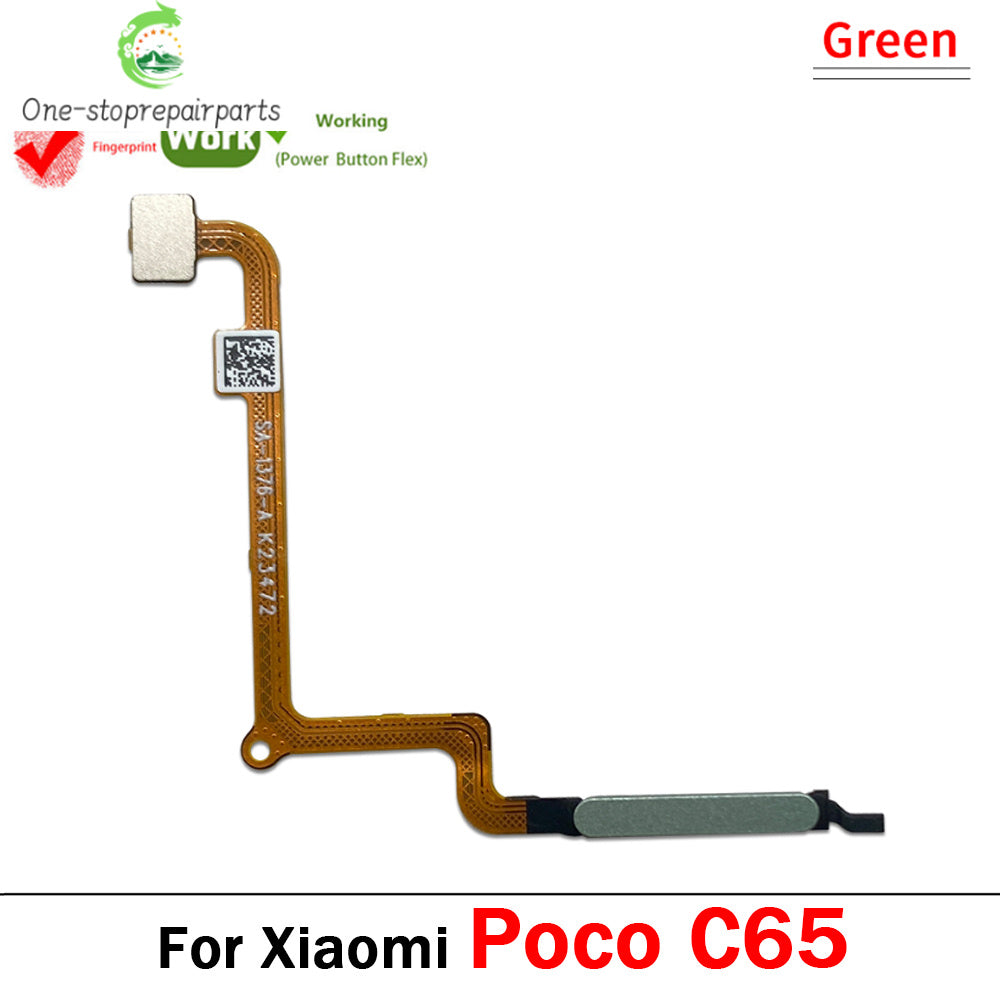 Home Button FingerPrint Touch ID Sensor Flex Cable Ribbon For Xiaomi Poco C50 C55 C65 C71 Replacement Parts Xiaomi  Xiao mi phone repair parts