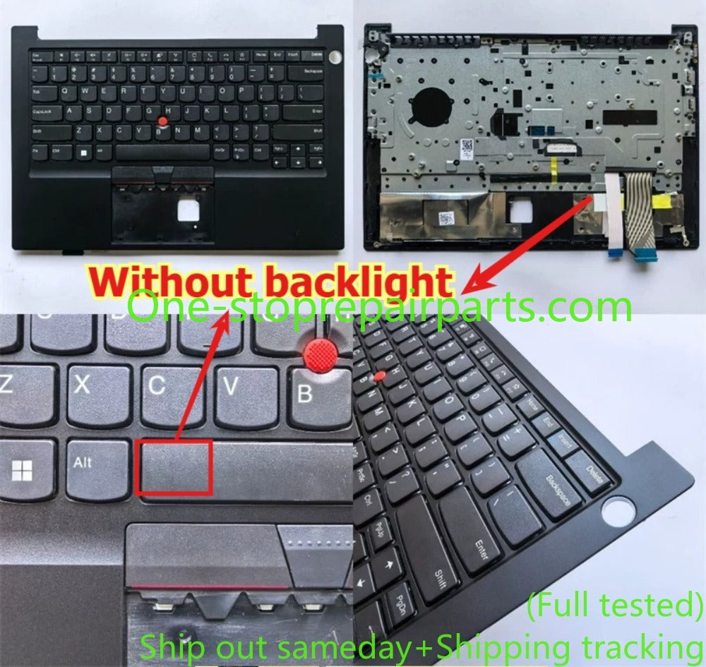 Upper case for  Lenovo  Thinkpad  E14 R14 Gen1 topcase palmrest keyboard 5M10V17039 backlight