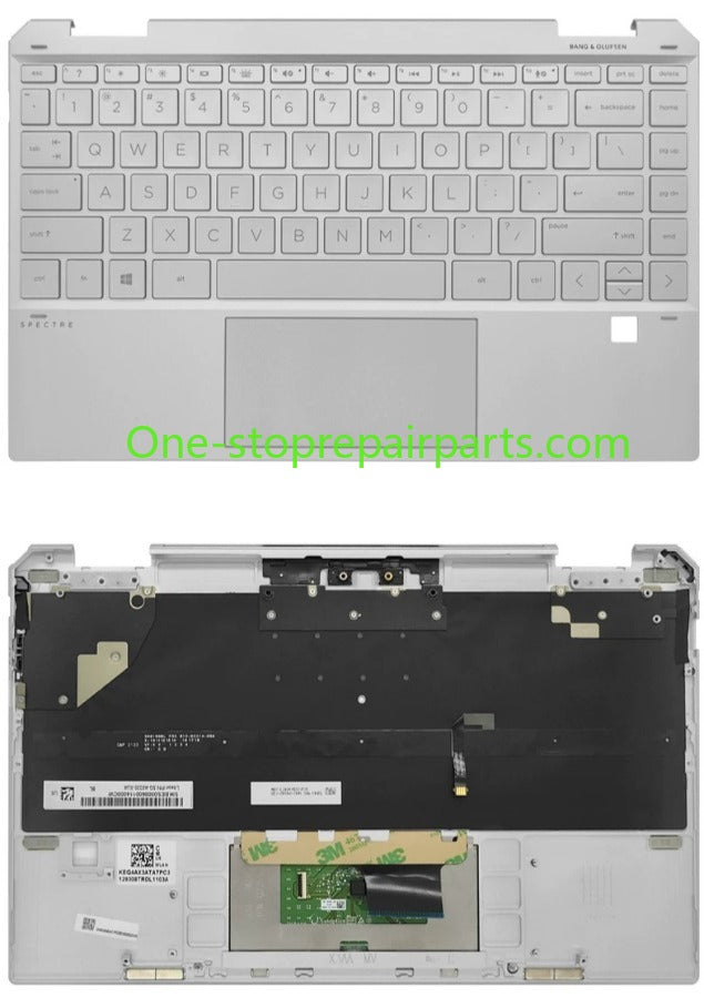 Cover case for HP Spectre X360 13-AW 13T-AW  TPN-Q225 lcd back housing bezel upper topcase palmrtest keyboard touchpad lower bottom hing cover HP laptop repair parts