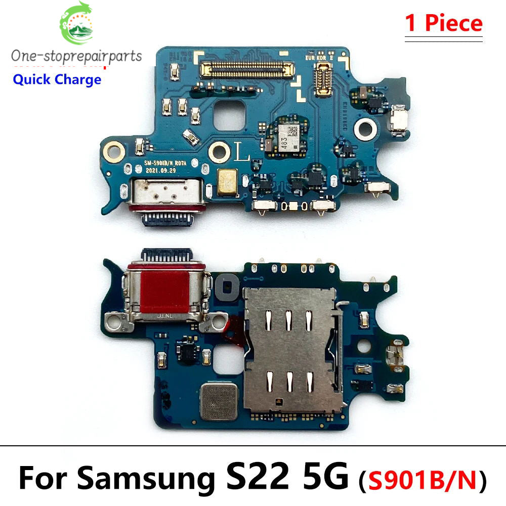 USB Charging Board Port Dock Charger Connector Flex Cable For Samsung S22 Plus Ultra 5G S908B S901B S906B Samsung phone repair parts